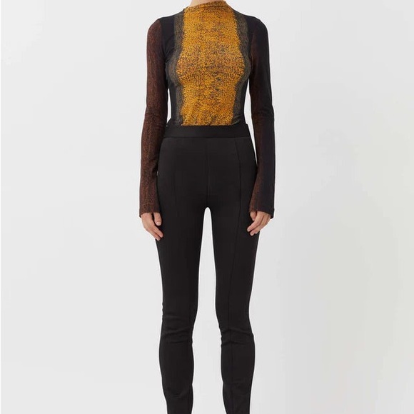 NWOT Camilla & Marc Chocolate Brown Opal Scuba Boot Cut Flare Pants - Picture 17 of 17